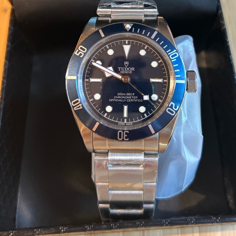 Tudor Heritage Blue and Silver Watch